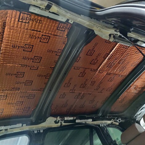 Шумоизоляция дверей и крыши BMW X5